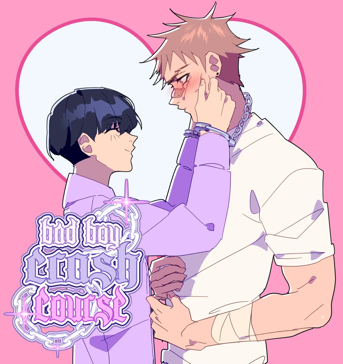 Bad Boy Crash Course will be released tomorrow at 1:00 pm CST with 2 episodes for you to enjoy✨ #WebtoonCanvas