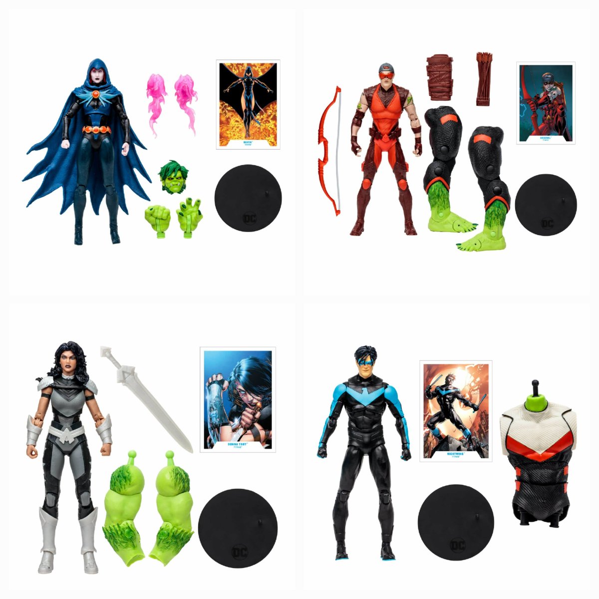StateOverse's tweet photo. ⚠️💥DISC ALERT💥⚠️
😱
#Statoversians &amp; #dccomics fans! McFarlane Toys SICK NEW Beast Boy BAF wave is NOW in stock with most discounted to ONLY ($19.99 each) via #Amazon #Primeday!! Donna Troy ($24.99).

#DC #DCU #toynews
Raven Arsenal Nightwing
TSO'VIN!!
https://t.co/yO4ZizCt7M https://t.co/vOH4N9W10t