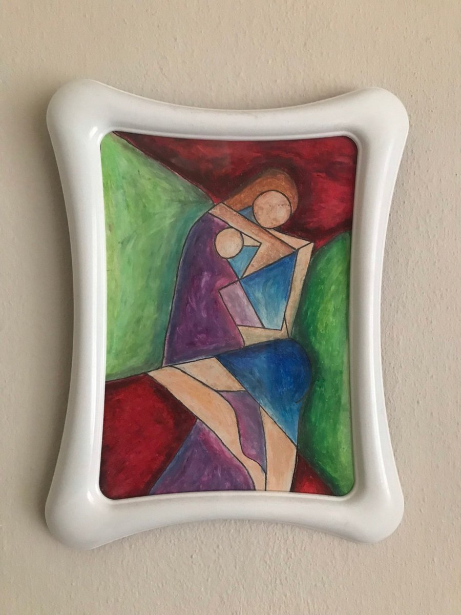 #picasso #nft #art #rtük #kızılcıkşerbeti #ronaldo #promosyon #saleart #oilpainting #pastel #penti #kılıçdaroğlu #dali #johnwick #john to share this item from my #etsy shop: Geometric Oil pastel wall painting #rainbow etsy.me/3ZATdOW