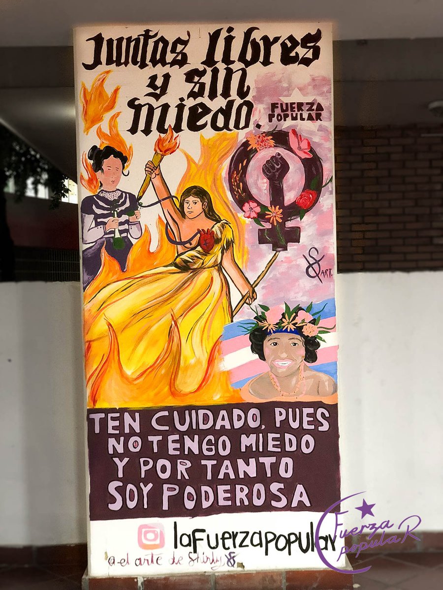 FronteraPopular's tweet photo. 🗣️El pasado 29 de marzo entre varias actividades que se llevaron a cabo en la @UFPSCUCUTA  ,destacamos la intervención a las paredes de nuestra alma mater ,trayendo de vuelta el color que tanto nos han reprimido y tratan de contener pero que no volverán arrebatar!✊🔥🎨 https://t.co/8SeQKd7BWT