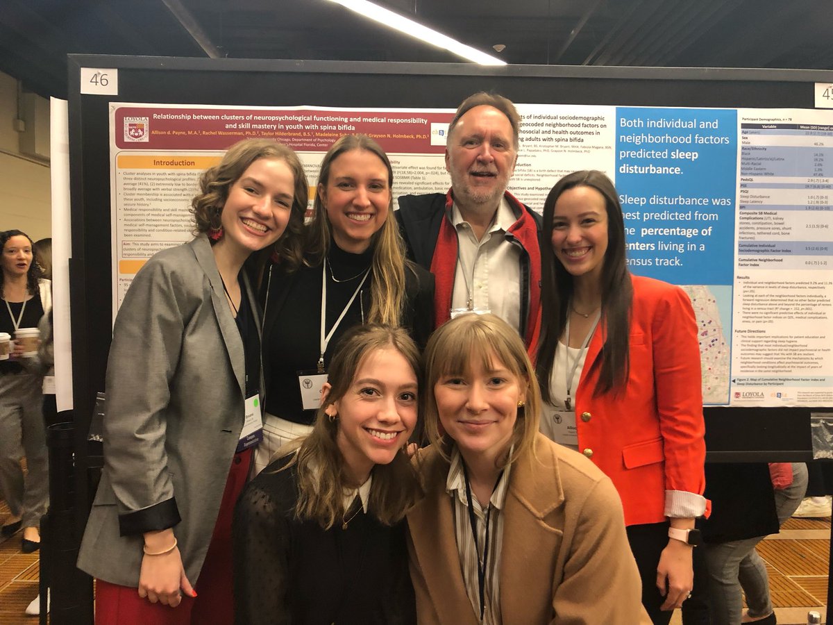 madeleinesuhs's tweet photo. I am so grateful for the #CHATSLab team. I’ve learned so much and will continue to learn from these wonderful humans! Dr. Grayson Holmbeck is an amazing mentor. #spinabifida #thisispedspsych https://t.co/K2xFPelw87
