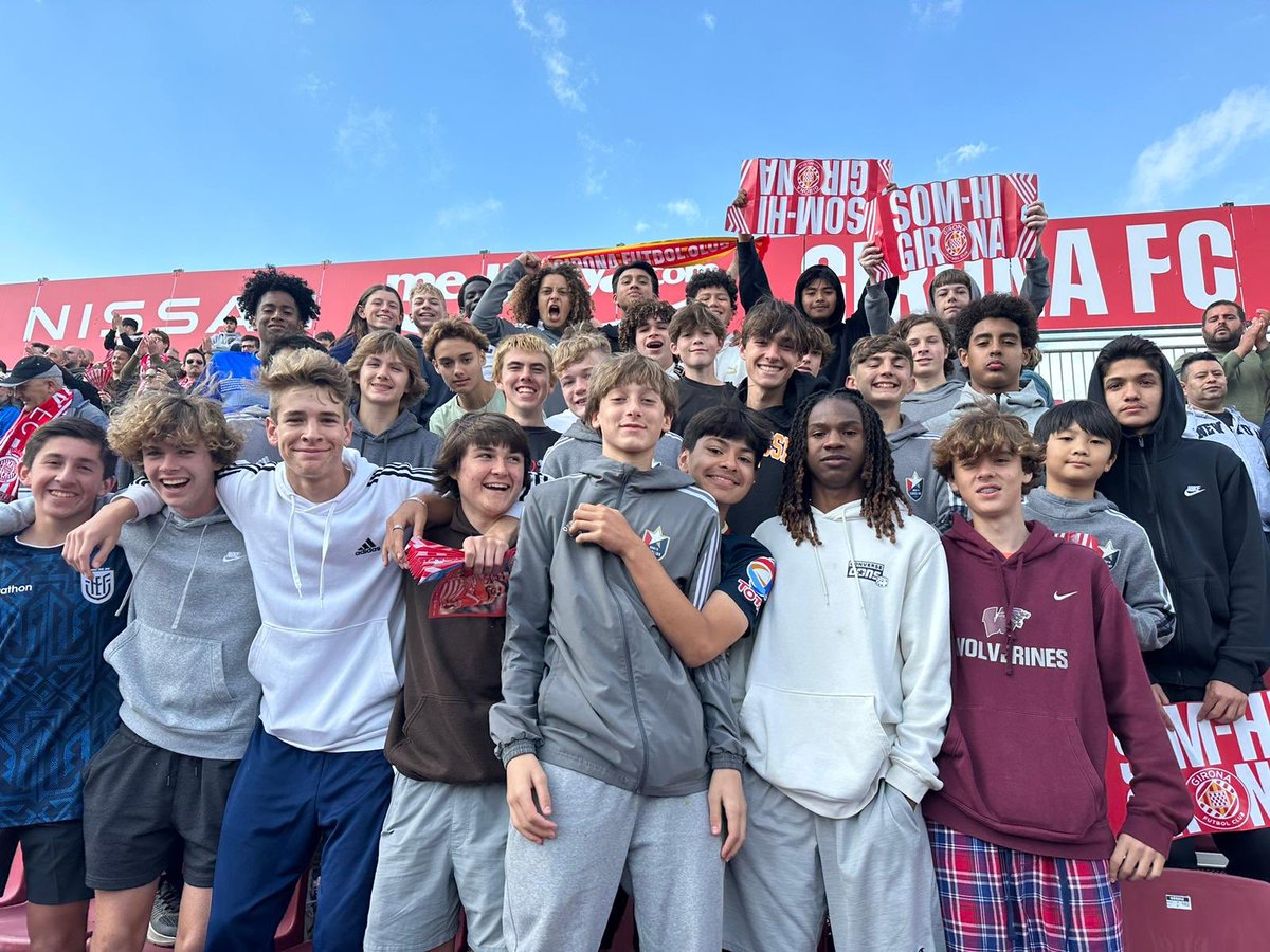 NCFC_Youth's tweet photo. 2007/2008/2009 ECNL in Spain 🇪🇸 watching @GironaFC win 2-1 against @RCDEspanyol ! https://t.co/w8kIjdhftw