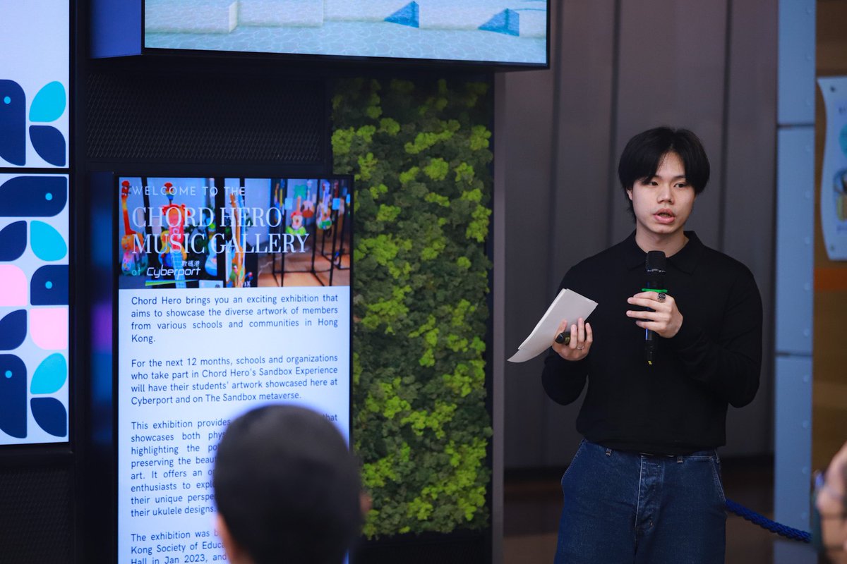 chordheromusic's tweet photo. A gathering of tech leaders, incubator, art educators, and students!  The opening of our year-long exhibition at @cyberport_hk was a great success!  

From #STEAM to the #metaverse, #educators now have a partner in #teaching #web3 and more! https://t.co/P38bN3BPpd