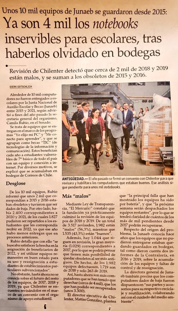 RenatoGarinG's tweet photo. Así bota tu dinero el Estado de Chile https://t.co/9q0EwhoTmK