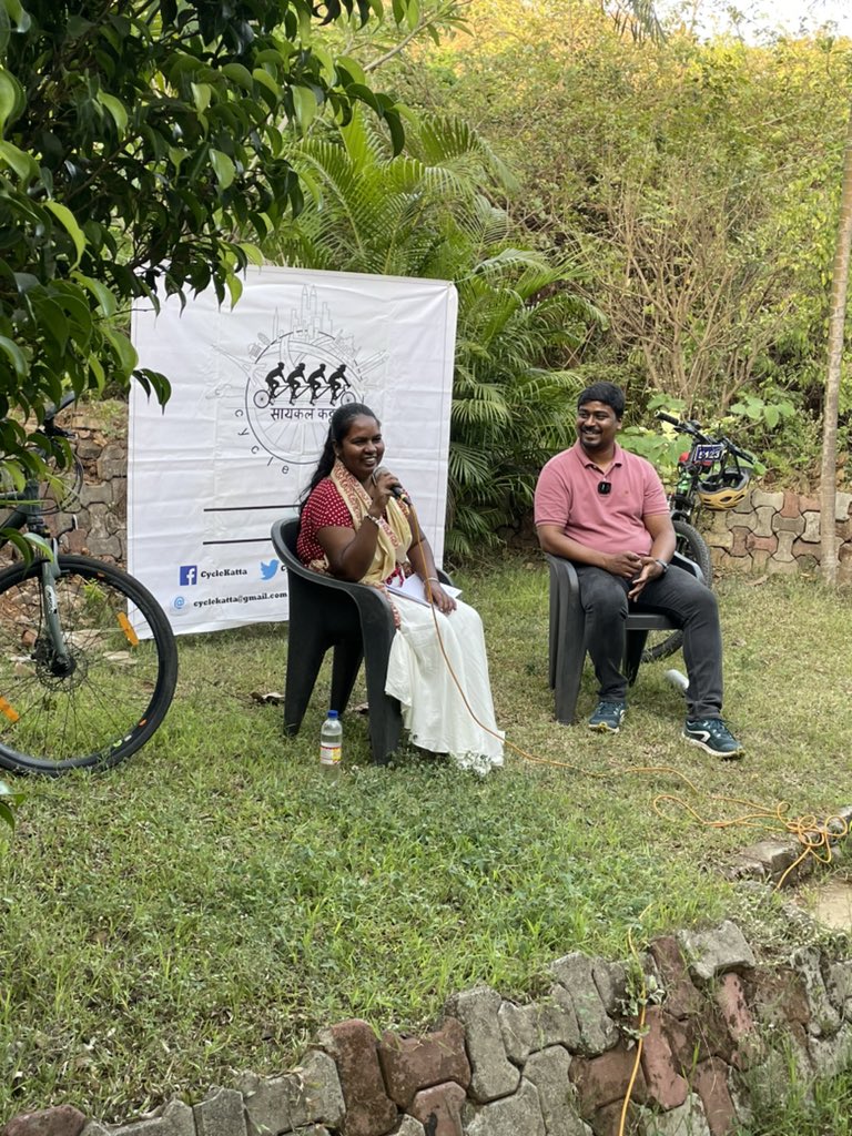 Alka_Dhupkar's tweet photo. Best use of an open space maintained by local residents of Belapur for a meet of #Cyclists @CycleKatta @nprashant @ashishagashe https://t.co/eC8hoseYON