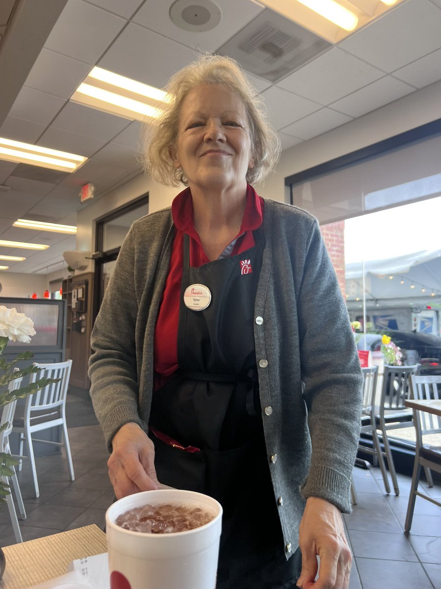 Karen <a href="/ChickfilA/">Chick-fil-A, Inc.</a> on Nine Mile Road in Pensacola is the epitome of the “it’s my pleasure!” culture you inspire. She made my morning today!😀