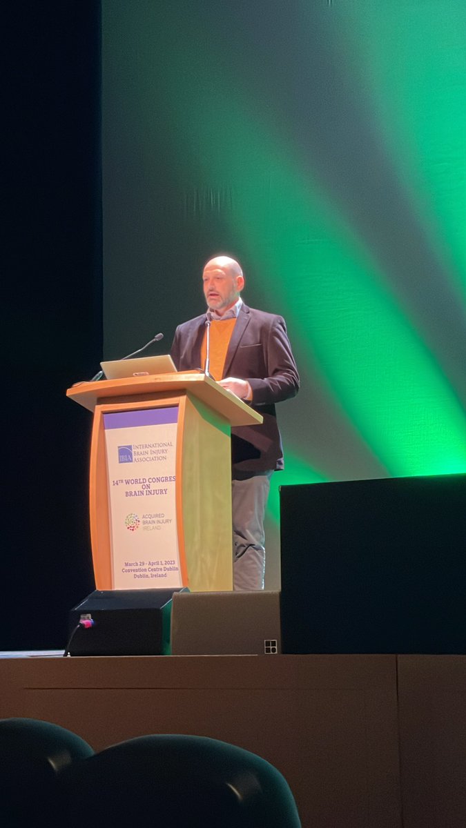 PinkConcussions's tweet photo. @I_B_I_A final keynote: Laboratory Evidence informs TBI clinical care and neuro rehabilitation by Jonathan Lifshitz @ABIIreland #ibia2023 #ibia23 Thanks for mentioning including women in research! https://t.co/Sr5x059kAr