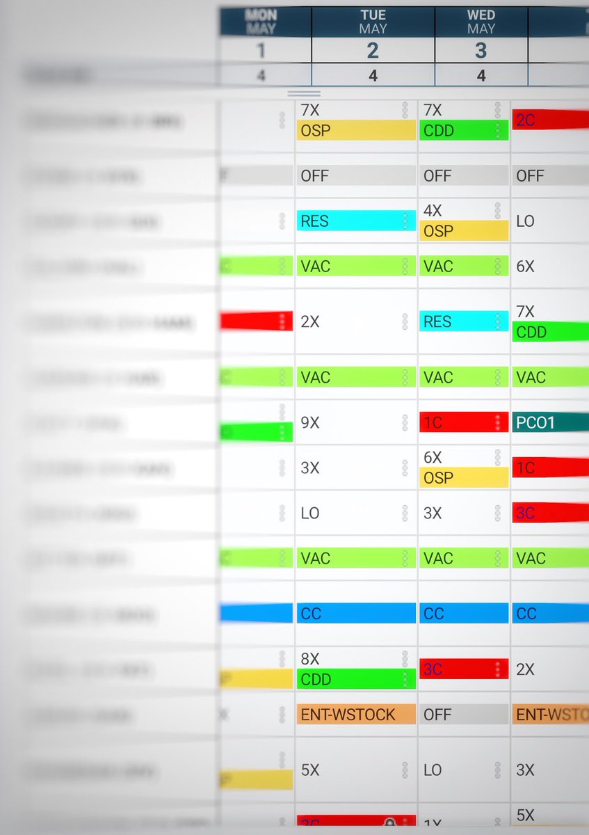 AuforGA's tweet photo. I was trying to explain to @pintoresting how to read my hospital call schedule in preparation for legislative scheduling during the off season, and I think not only did I maybe break her brain, I definitely broke my own brain. https://t.co/ckiE7OZc6d