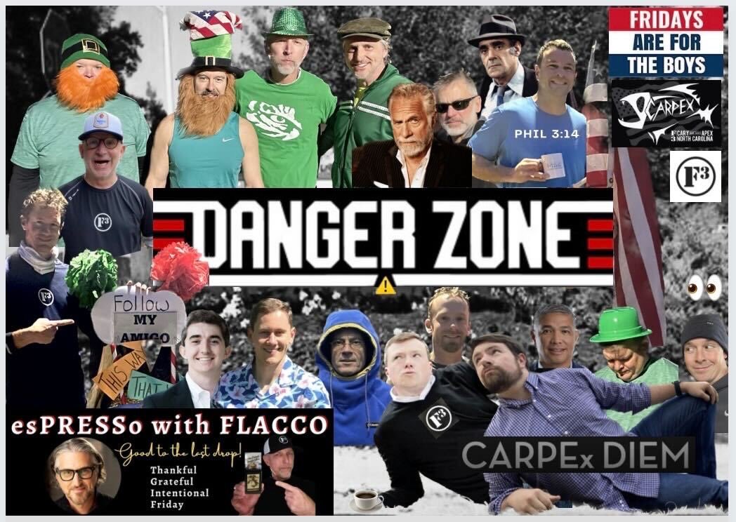 F3 Danger Zone (@f3dangerzone) on Twitter photo If you’re ever in the <a href="/F3Carpex/">F3 Cary Apex</a> area, DZ is when you need to be.
Q1 is in the books and it has been a glorious ride!
#FridaysarefortheBoys If you’re ever in the <a href="/F3Carpex/">F3 Cary Apex</a> area, DZ is when you need to be.
Q1 is in the books and it has been a glorious ride!
#FridaysarefortheBoys