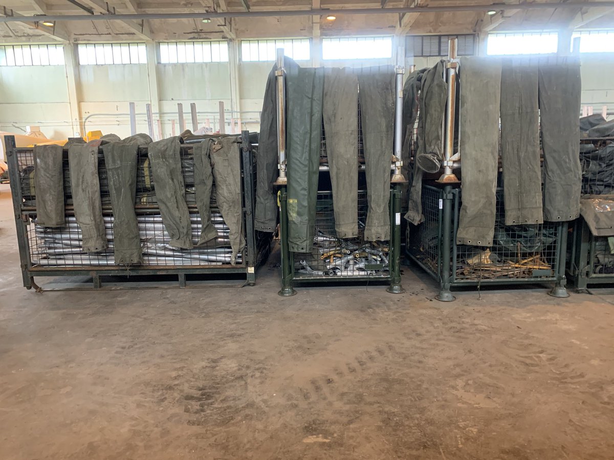 More tent sorting today for the team of RAFAC volunteers too; this time 9’x9’s. We’ve not had much experience of these, so it was off to the Internet for the packing list…