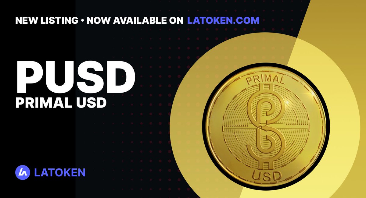Latoken_cex's tweet photo. 🏆 PRIMAL USD (PUSD) has been listed on #LATOKEN

📎 PUSD is a unique stablecoin that has been designed to maintain the same value as other digital stable currencies, including USDT, USDC, BUSD, and more.

Trade with USDT👉 https://t.co/Jr5akYyk7b https://t.co/VeFX77sQkG