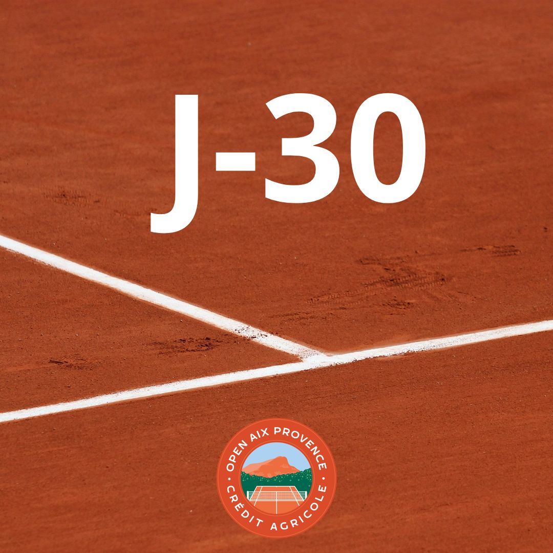 📅J-30 avant les premiers échanges sur les courts de l'Open Aix Provence Crédit Agricole, nous vous attendons nombreux du 1 au 7 mai au Country Club Aixois.🎾
#tennis #sport #aixenprovence #atp #oapca #savethedate #staytuned