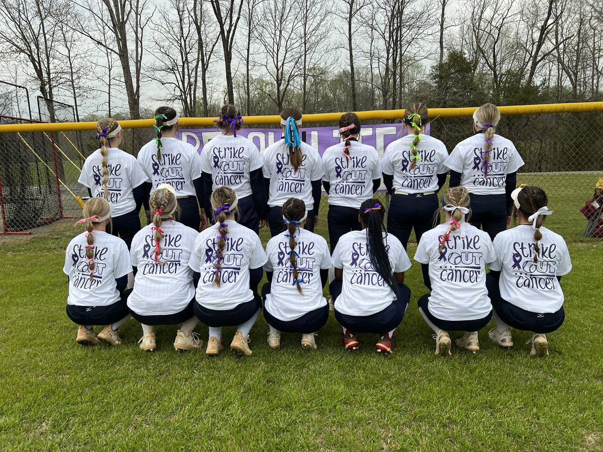 DubASoftball's tweet photo. THAT’S A WARRIOR “STRIKEOUT CANCER” WIN 🎗️💜 https://t.co/IUQRkLAc6m