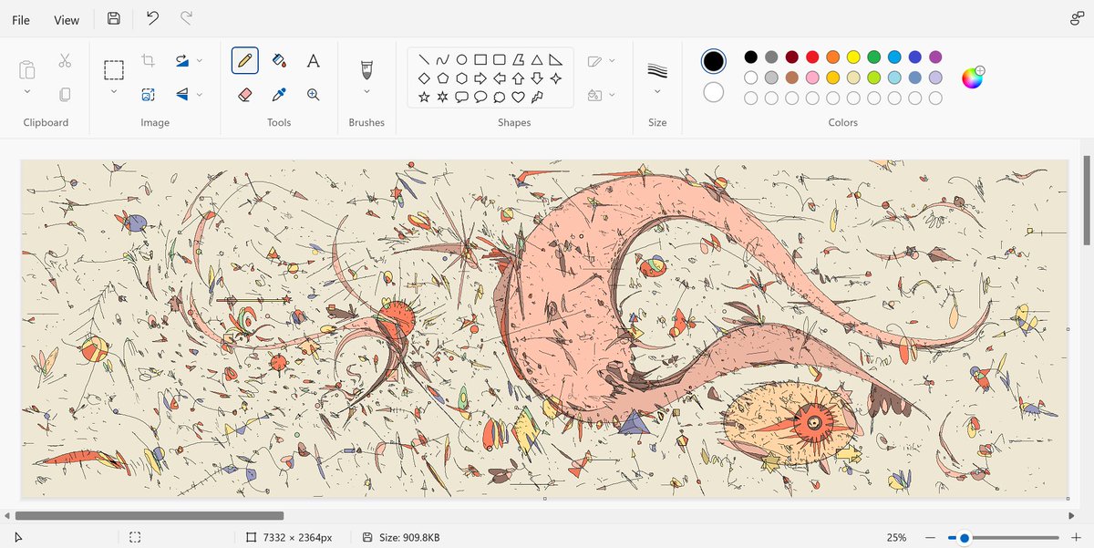 khwampa's tweet image. simple thoughts, MS Paint, 2023