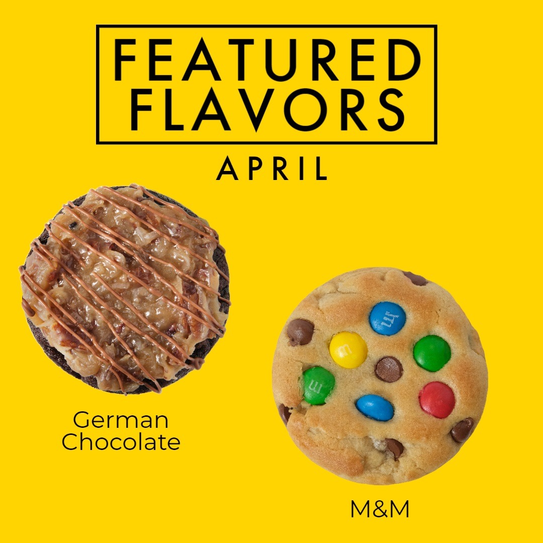 PucksCookies's tweet photo. NEW FLAVORS!!

German Chocolate - Hot Dog!  This cookie steals the show.  Double chocolate cookies with Guittard semi-sweet morsels, topped with our premium German chocolate frosting and a drizzle of milk chocolate.

M&amp;M - Journeyman!  M&amp;Ms with premium semi-sweet morsels. https://t.co/BX55h15I55