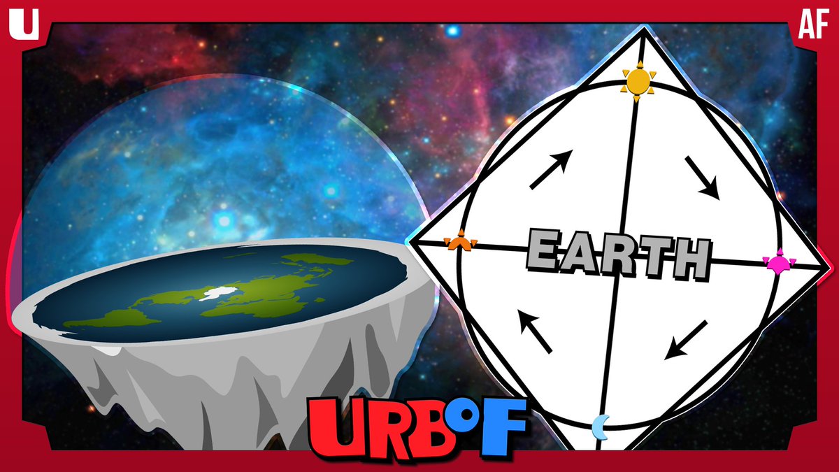 UBERocity's tweet photo. 🌎 FLAT EARTH vs TIME CUBE 🧊

Uber Rap Battles of FICTION is back with our yearly April Fools appearance, with @SwaggyFlan appearing as the Time Cube!

(link in Replies) https://t.co/IHCj2qQcGI