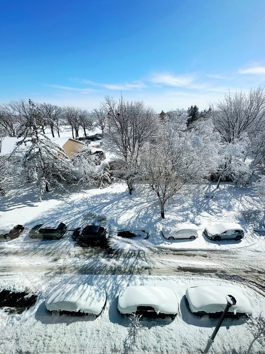 RyanSmithies's tweet photo. A few years in, and I’m still getting used to Minnesota living. Thunderstorms to near blizzard conditions in about 6 hours last night! April fools joke’s on us. https://t.co/6Pmsoz8RDt