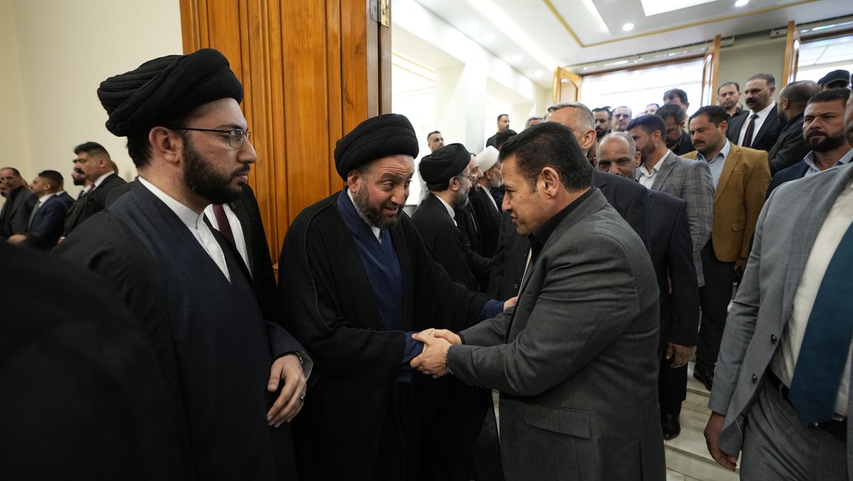 Ammar_Alhakeem's tweet photo. مجلس الفاتحة المقام على روح أخينا الفقيد سماحة العلامة السيد صادق الحكيم، نجل شهيد المحراب سماحة آية الله العظمى السيد محمد باقر الحكيم (رحمهما الله).

بغداد https://t.co/HmzlqiIP9T