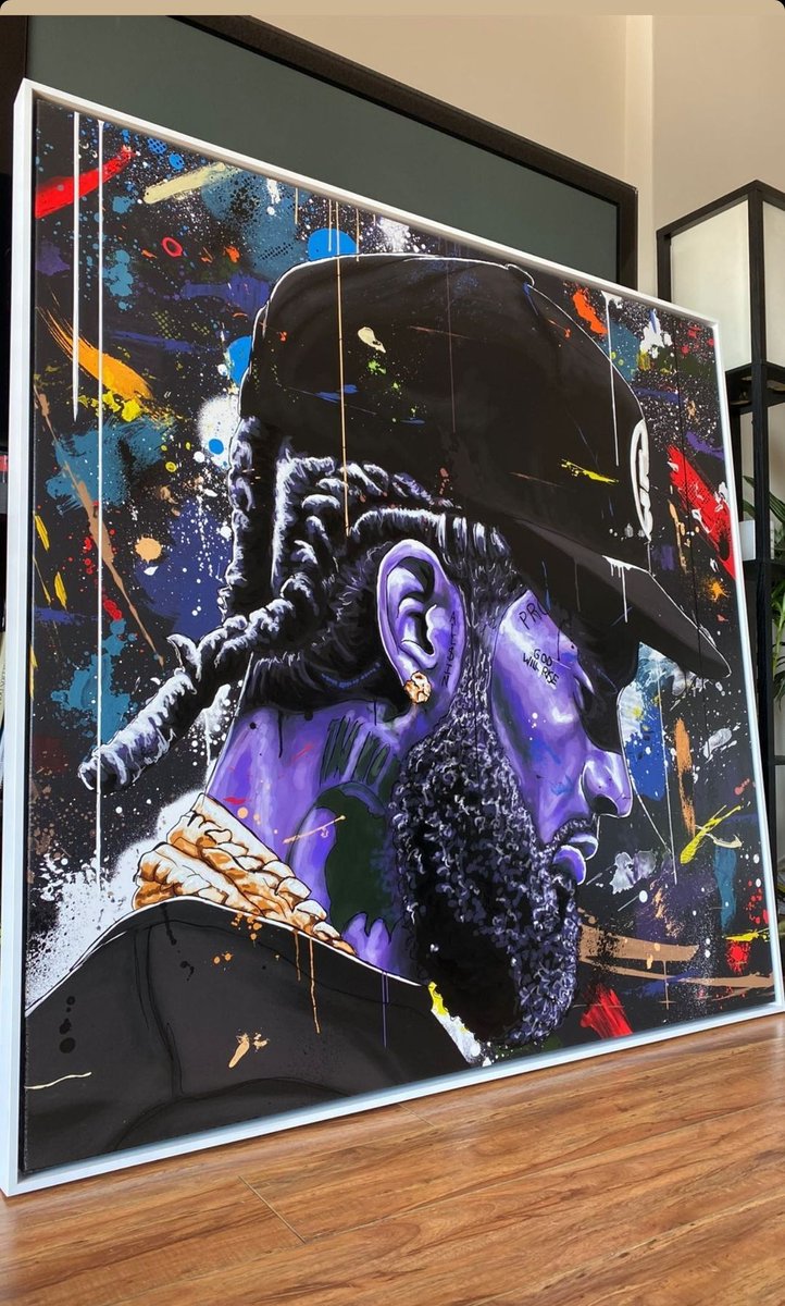 A painting by Bart Cooper, he's one of my inspirations alongside Basquiat and Kehinde Wiley 🎨