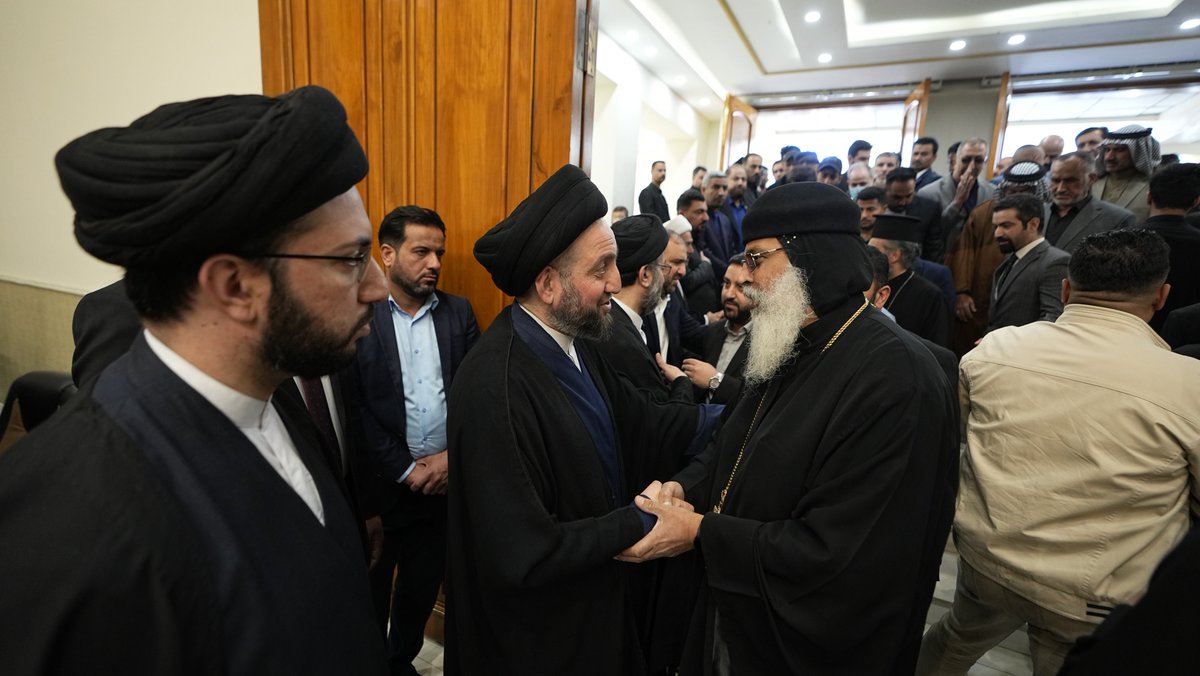 Ammar_Alhakeem's tweet photo. مجلس الفاتحة المقام على روح أخينا الفقيد سماحة العلامة السيد صادق الحكيم، نجل شهيد المحراب سماحة آية الله العظمى السيد محمد باقر الحكيم (رحمهما الله).

بغداد https://t.co/9FJBveflE7