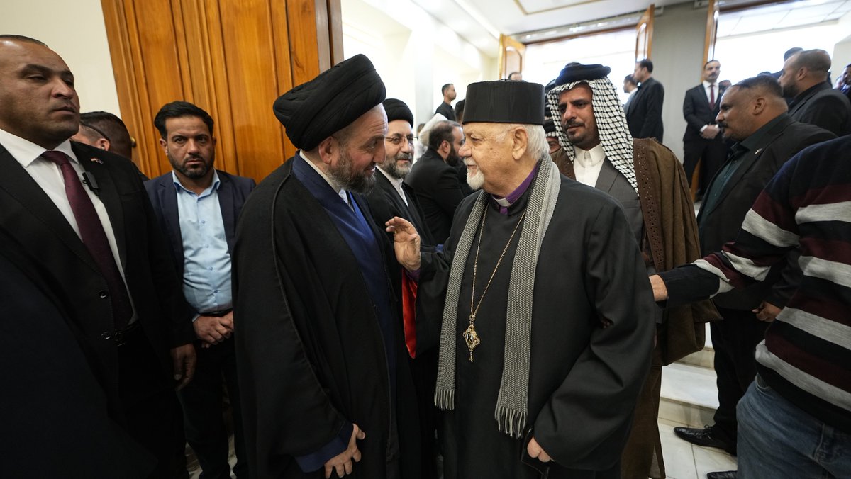 Ammar_Alhakeem's tweet photo. مجلس الفاتحة المقام على روح أخينا الفقيد سماحة العلامة السيد صادق الحكيم، نجل شهيد المحراب سماحة آية الله العظمى السيد محمد باقر الحكيم (رحمهما الله).

بغداد https://t.co/9FJBveflE7
