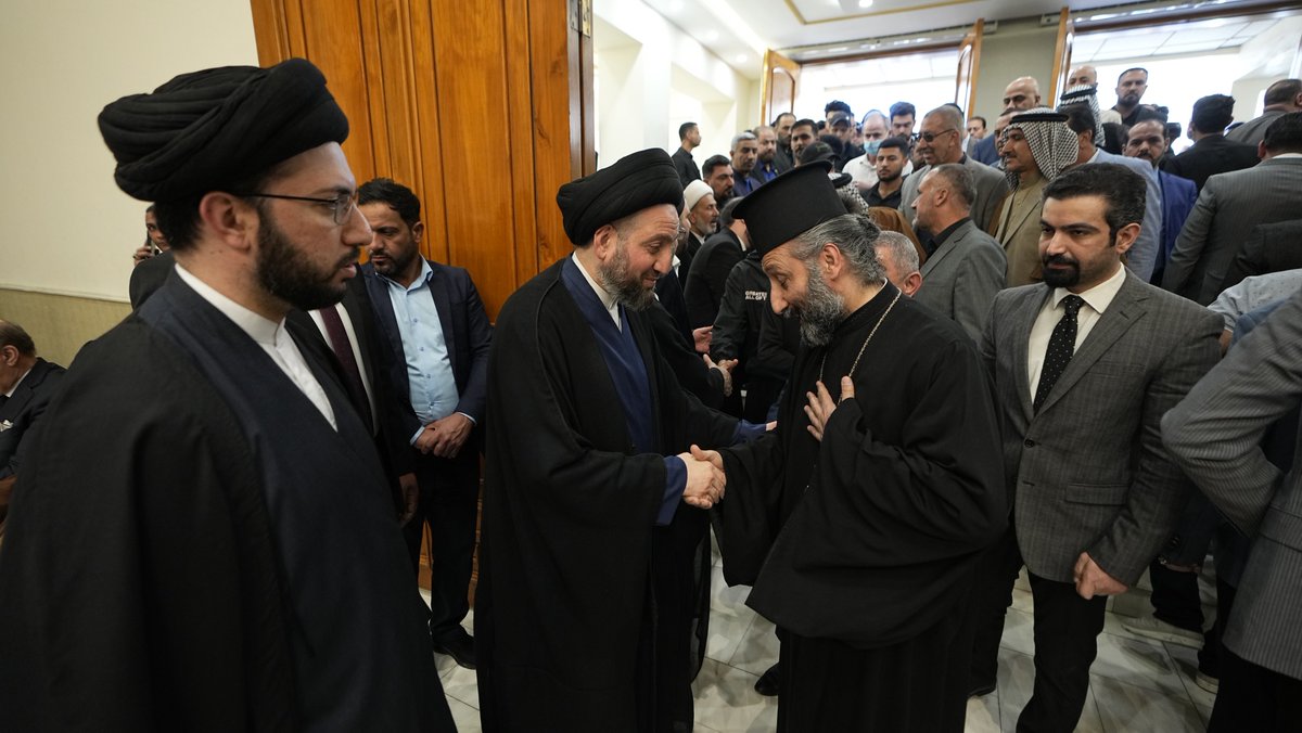 Ammar_Alhakeem's tweet photo. مجلس الفاتحة المقام على روح أخينا الفقيد سماحة العلامة السيد صادق الحكيم، نجل شهيد المحراب سماحة آية الله العظمى السيد محمد باقر الحكيم (رحمهما الله).

بغداد https://t.co/9FJBveflE7
