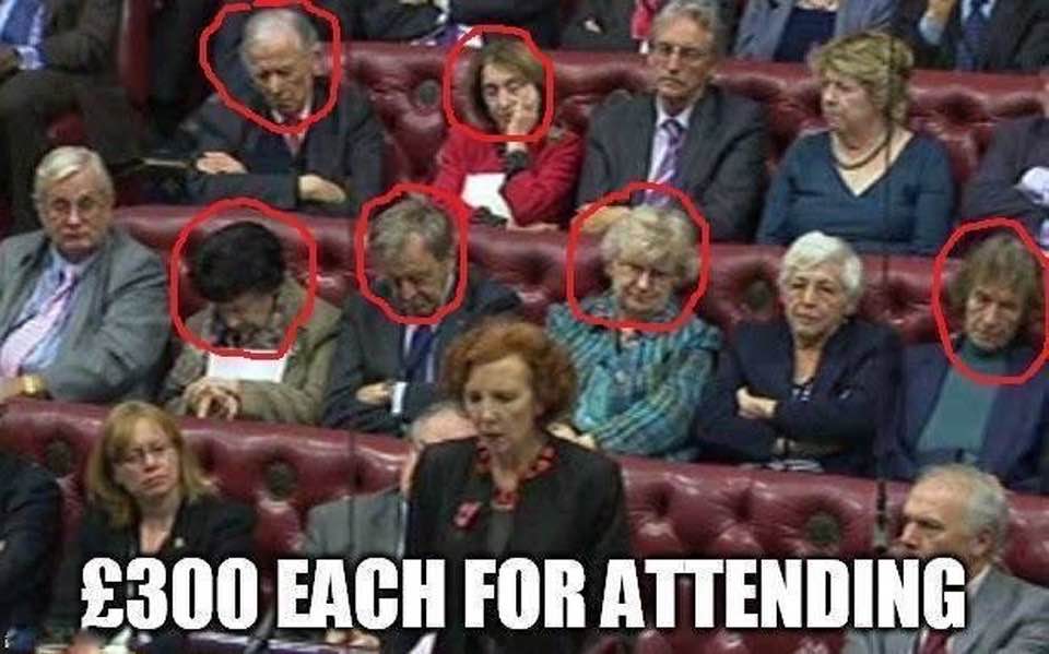Britain_People's tweet image. DOUBLE STANDARDS

TURN up at the House of Lords and collect a £342 tax-free attendance allowance. 

WORK a 10-hour shift as a junior doctor and get paid a taxable £140.