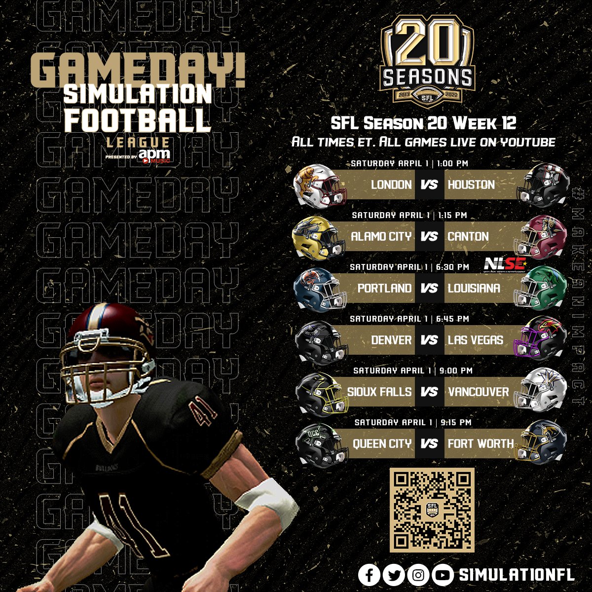 Simulation Football League tweet media