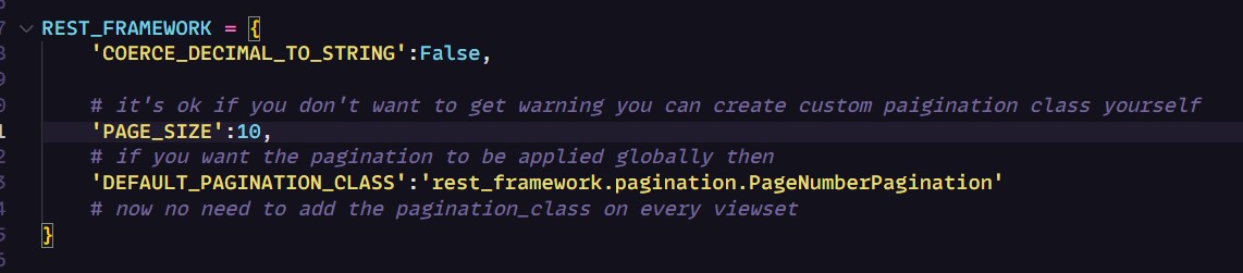 anil_code_808's tweet image. Filtering, Ordering,Sorting,Pagination
basic filtering using query_params.get()
Using django-filter thrid party tool
using rest framework searches ordeing,
creating custom pagination class for excluding the errors of not having default_page_sizes
#django