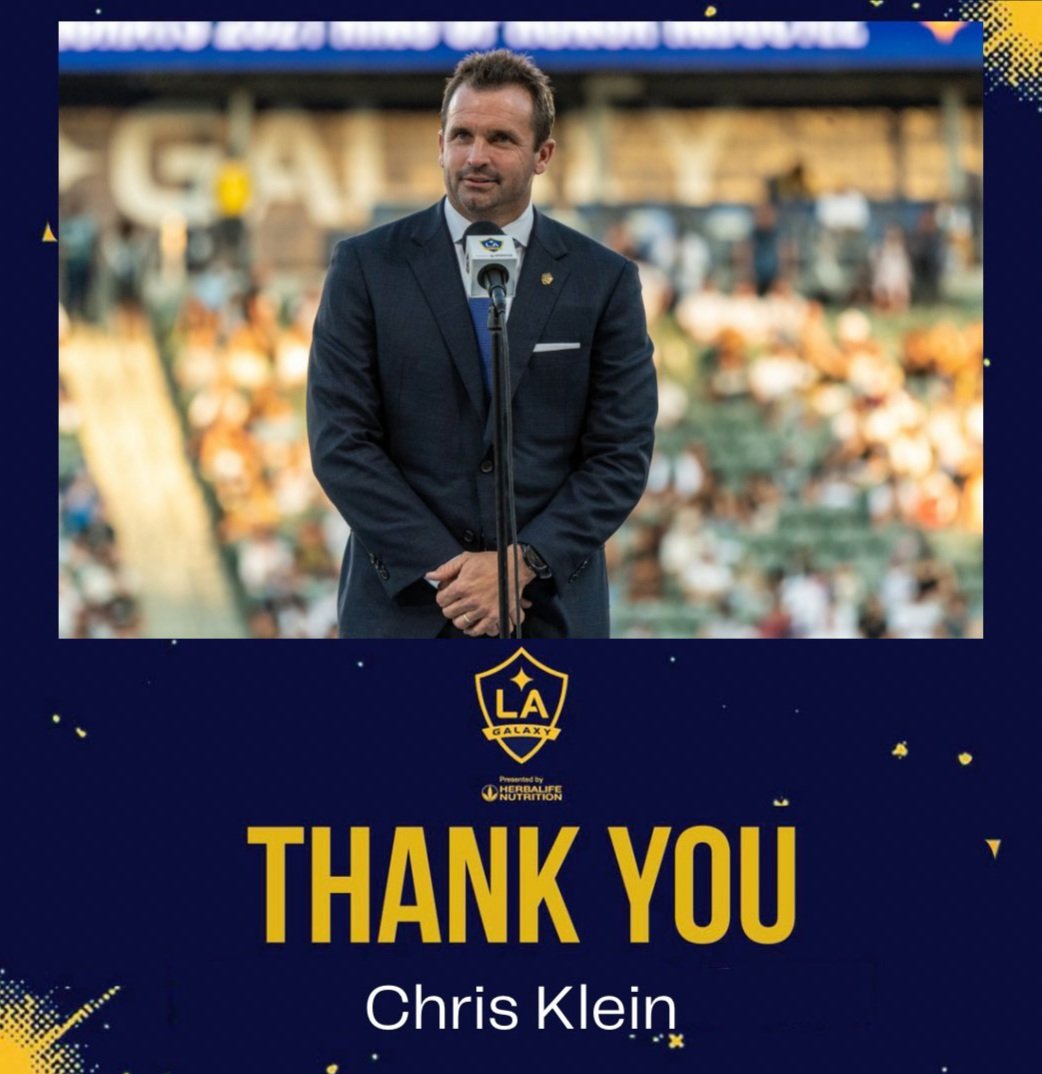LAFCKevinBaxter's tweet photo. LA Galaxy announce they have agreed to part ways with President Chris Klein. https://t.co/yLDfH9vyeG