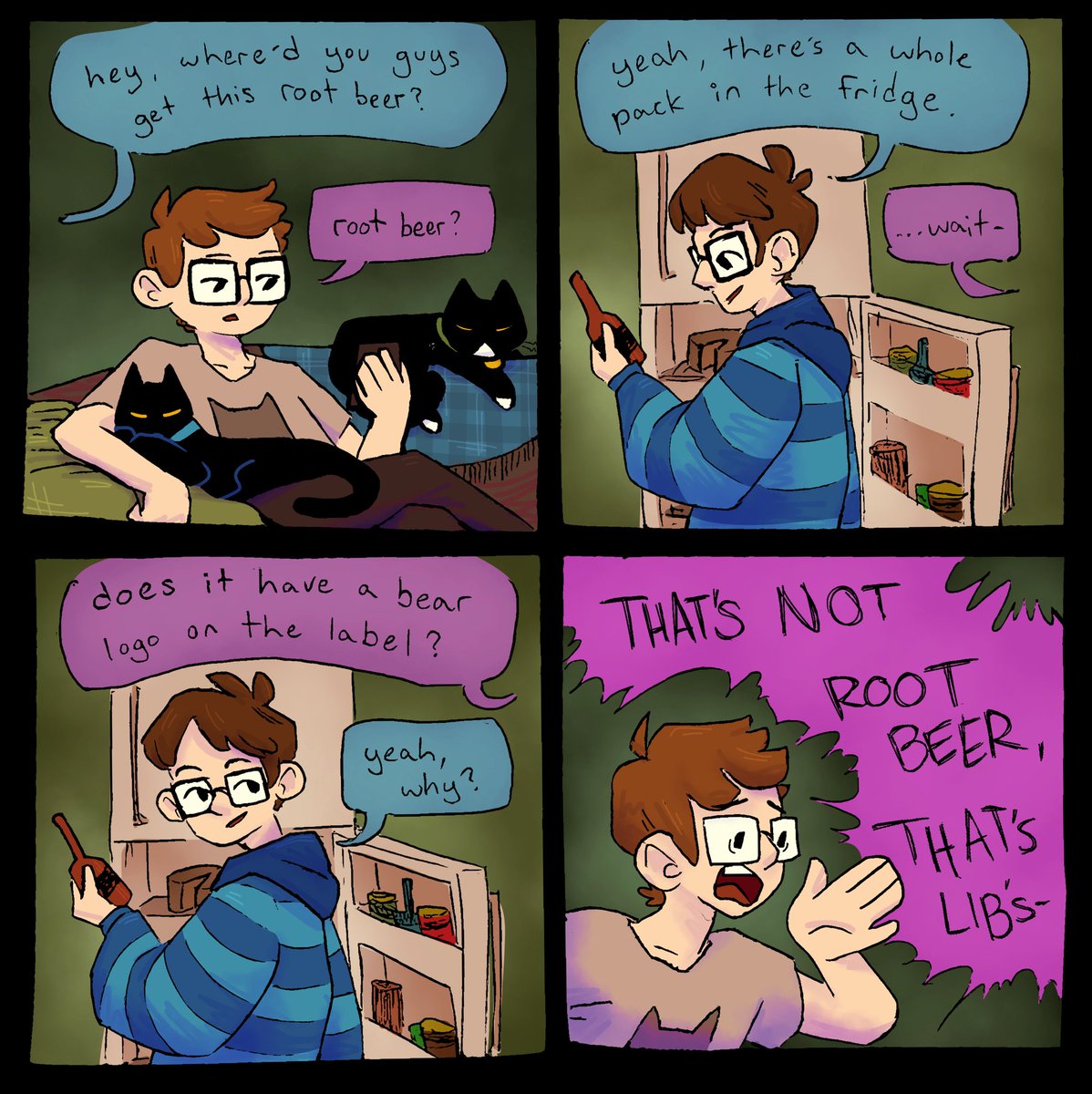 LibeartyComics's tweet photo. Happy April Fool’s Day! Amazing guest comic made by @cam_chowder_ 🧡 https://t.co/m3nRUYCBlA