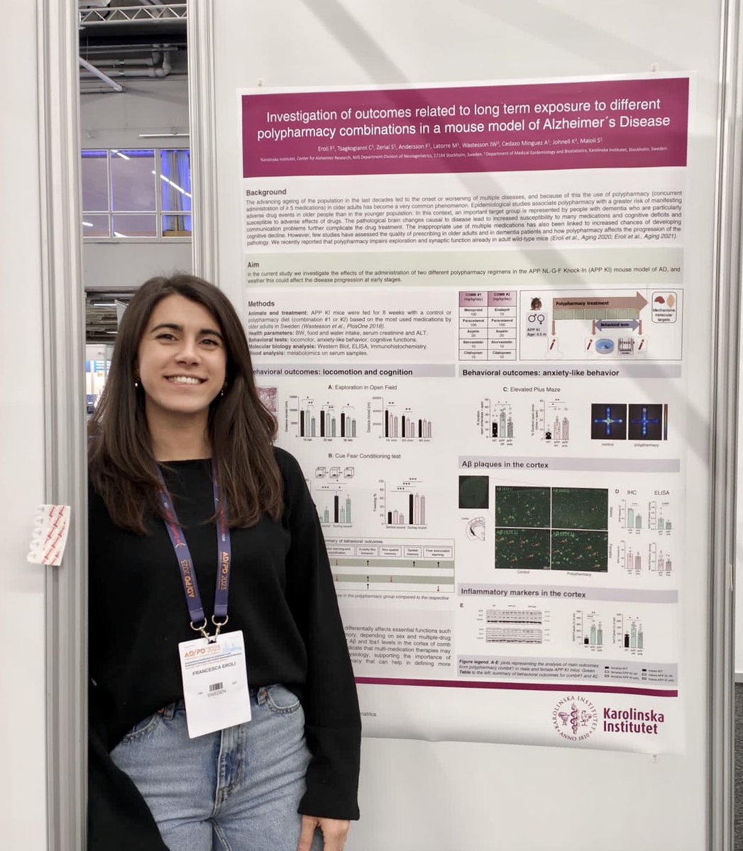 francesca_eroli's tweet photo. Last day @adpdnet. It was very interesting to discuss and share my project data and meet so many nice people! #ADPD2023 🧠 👩🏻‍🔬 🌎 https://t.co/27VBcA76lf