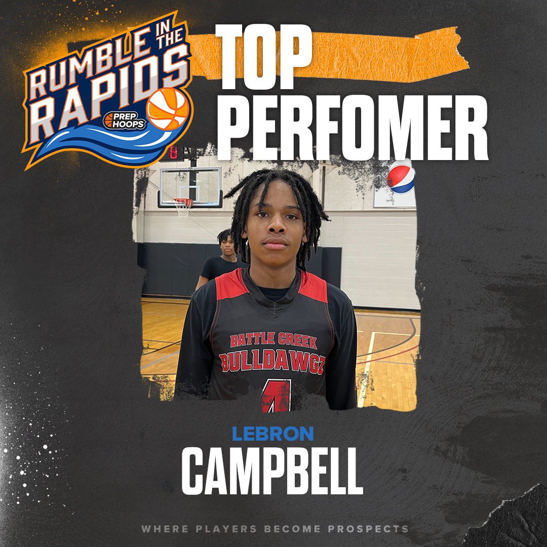 🚨 𝗧𝗢𝗣 𝗣𝗘𝗥𝗙𝗢𝗥𝗠𝗘𝗥𝗦

Check out who’s making an impact today!

✍️ #PHRumbleInTheRapids  
📎 events.prephoops.com/info?website_i…

<a href="/MichiganGoonies/">Michigan Goonies AAU</a>