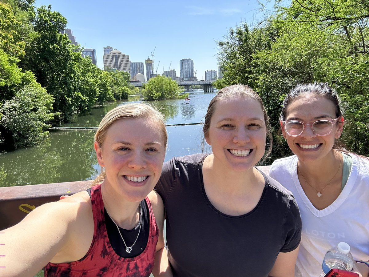 AmberBoruckiMD's tweet photo. Nothing says #wellness like a mid-conference dose of Vitamin D along the river with your #pedsanesthesia2023 conference besties!!! @SPAWellbeing1 @DrFromer @PediAnesthesia https://t.co/oVfzRY70Ro