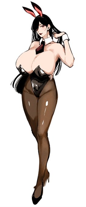 爆乳バニーおばさんの全身図なかなか顔も合わせてめっちゃよいから見て🐰 