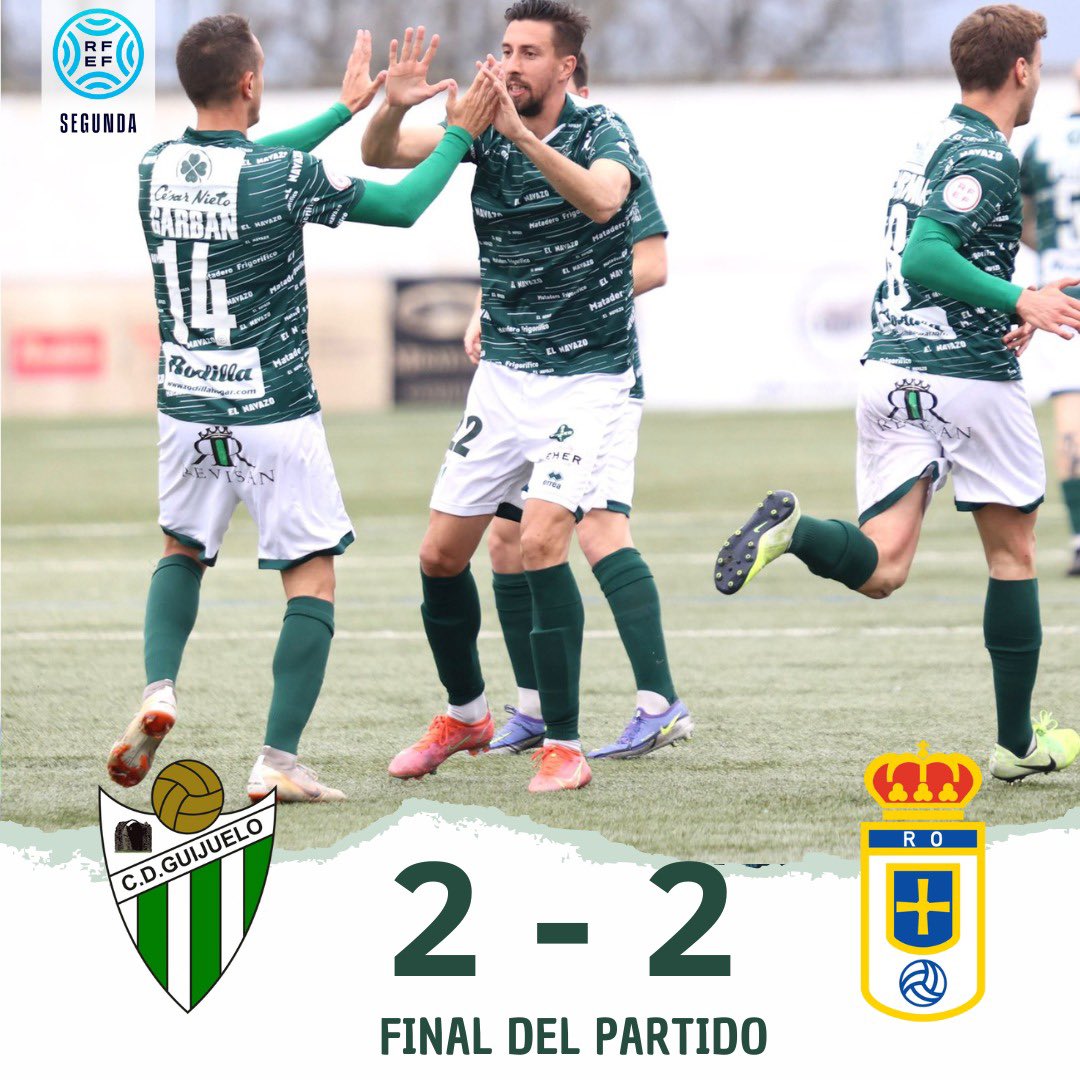 90'⏱ | 2️⃣-2️⃣ | #CDGuijueloROVetusta

🏁 ¡𝙁𝙄𝙉𝘼𝙇 𝘿𝙀𝙇 𝙋𝘼𝙍𝙏𝙄𝘿𝙊!

⚽️ <a href="/CoquePrz/">Alvaro Coque</a> 
⚽️ <a href="/SergioGarban7/">Sergio Sanchez</a> 

#CDGuijuelo | #TodoalVerde 💚