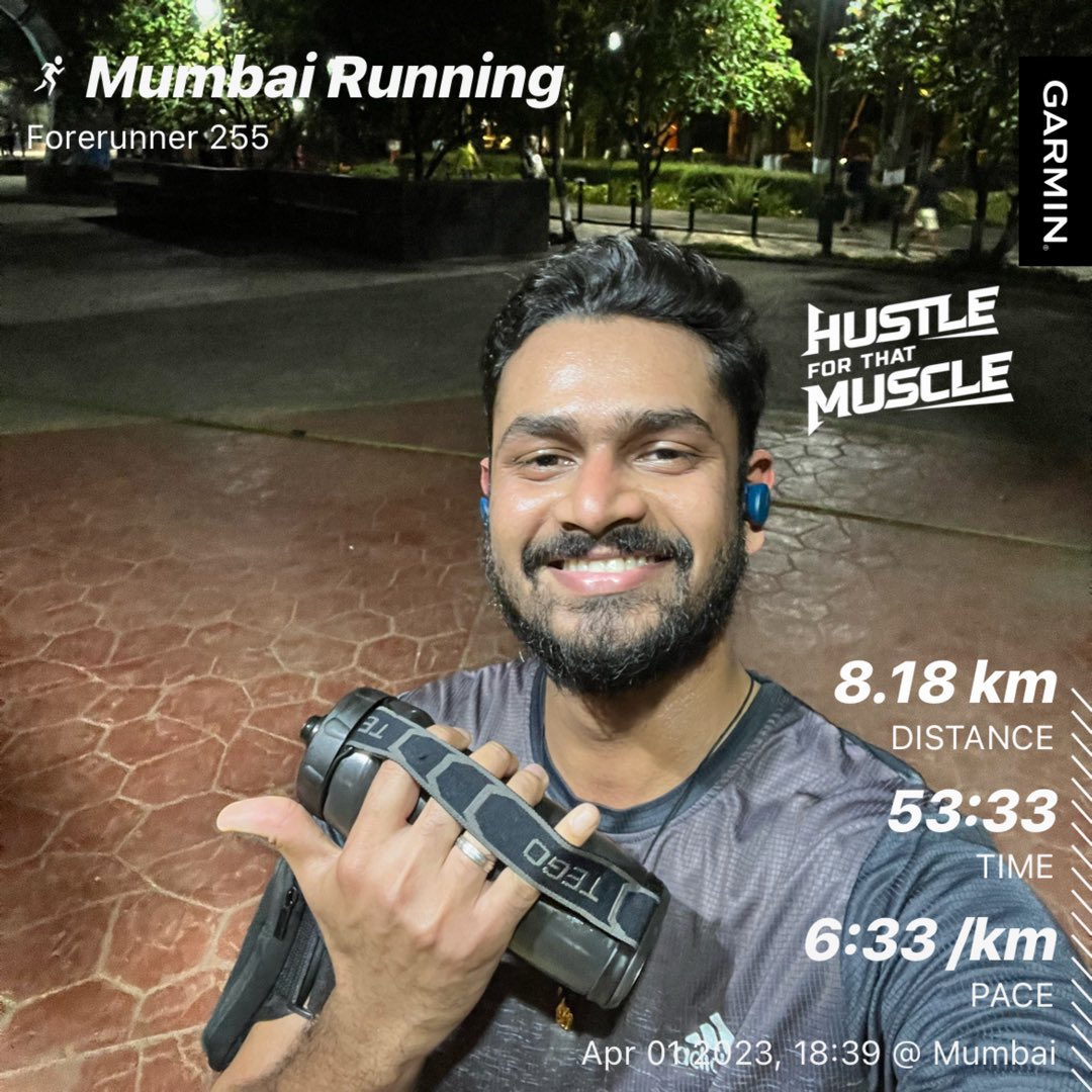 ameya91's tweet photo. Saturday done right 😮‍💨 

#chasingTheSun #runnersOfTwitter #runchat #runnect #admireYourself #fitIndiaMovement https://t.co/B07lK5nMgb