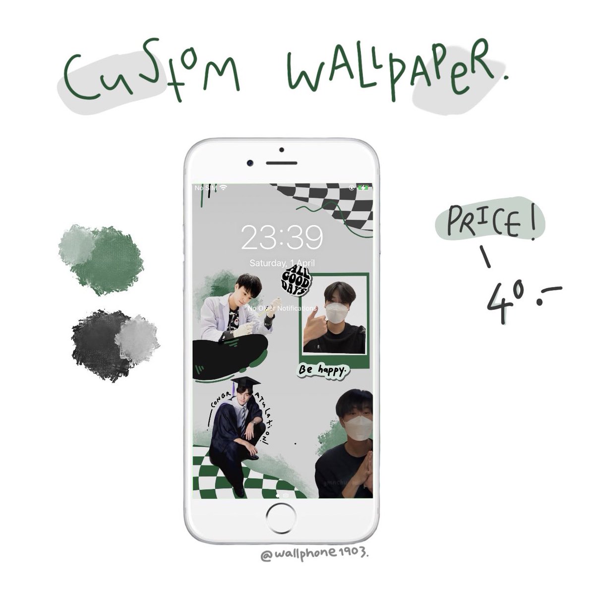 wallphone1903's tweet photo. ลูกค้าบอกว่า เอาสีที่พ่อค้าชอบเลยค่ะ ผมเลยจัดสีเขียว-ดำให้😙
ผมคิดว่าสองสีนี้มันเข้ากันมาก พองานเสร็จผมก็ชอบมากๆเลย👍🏼🎄
ใครคิดสีไม่ออก ลองบอกพ่อค้าได้ครับ😂
————————————
#รับทําวอลเปเปอร์ #วอลเปเปอร์ไอโฟน #วอลเปเปอร์ไอแพด #พื้นหลังกสิกร #วอลเปเปอร์กสิกร #ไอโฟน #ไอแพด #วอลเปเปอร์ https://t.co/t7iYAY2xKi