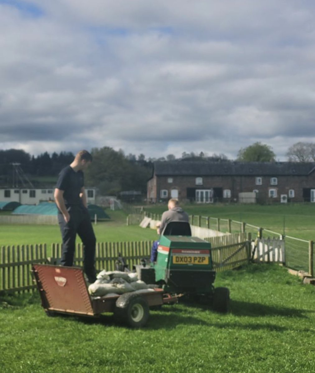 Season preparation!✅ Great to get some jobs done around the ground ready for the cricket season ! Massive thank you to everyone who came to help out today! Bring on the cricket season!🏏