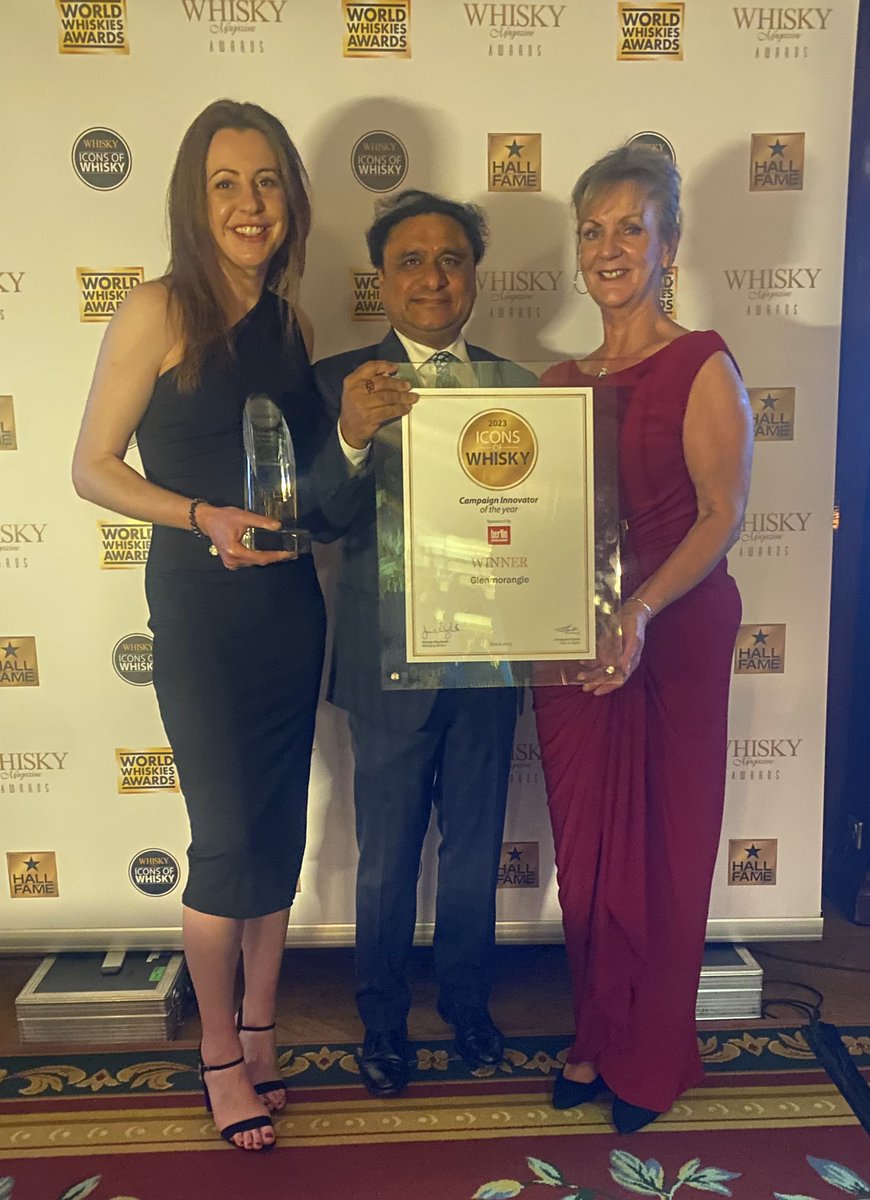 mackay_carol's tweet photo. It was a privilege to attend the #whiskymagazine awards this week in London to accept awards on behalf of @TheGlenmorangie.  A truly fabulous event and so great to meet, learn and enjoy the company of the best in the industry #glenmorangie #london #WorldWhisky #signet #innovation https://t.co/GW50deK37b