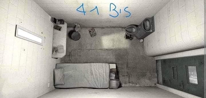 Anti_Imp_UK's tweet photo. 41BIS=
All correspondence is censored.
Severe restrictions on the number and type of articles that can be received from the outside (no books may come from outside)

ABOLISH INHUMANE 41 bis!  
FREE ALFREDO COSPITO!
>> @minGiustizia @GiorgiaMeloni

#AlfredoCospito
#41bistorture https://t.co/S1h3B3wpop