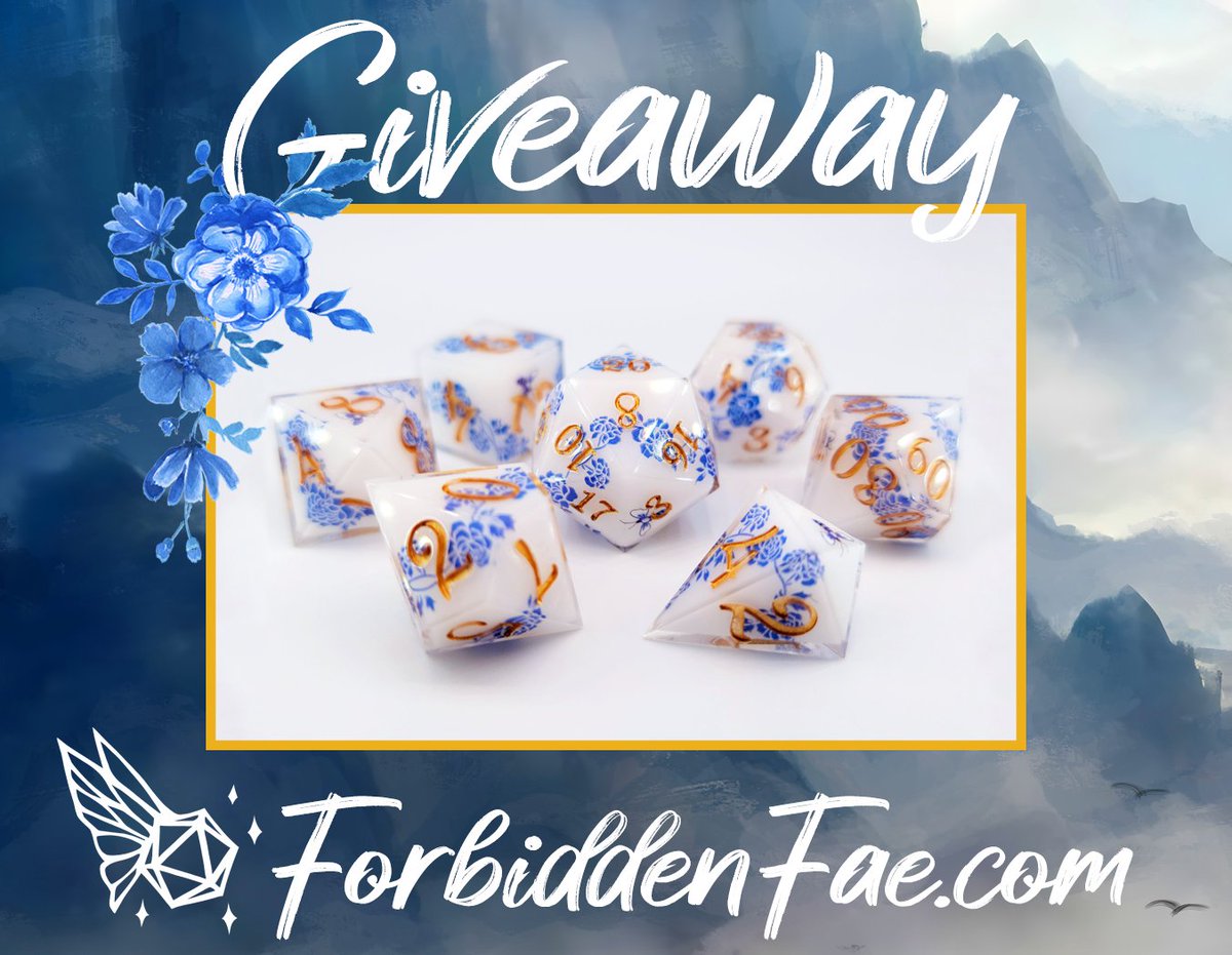 ForbiddenFae.com is giving away a Porcelain Flower set on April 8th! To enter:

🎲Follow, like, and retweet this tweet, or
🎲Follow, like, and share our giveaway post on instagram.com/forbiddenfae
🎲Do both to double your chances!

Check the thread for #Giveaway rules!🎲🧵1/3