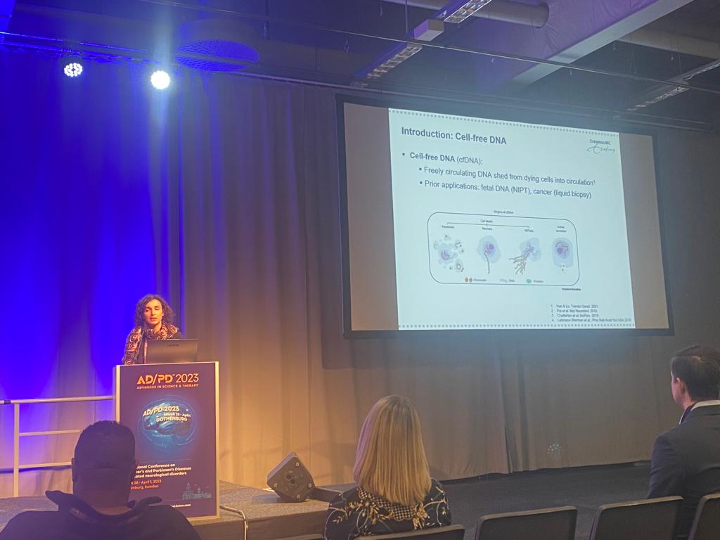 This week at #ADPD2023 I presented our preliminary findings on #cellfreeDNA in genetic #frontotemporaldementia, highlighting disease stage-associated #methylation changes.   

cfDNA methylation is a new concept in neurodegeneration (see review here: doi.org/10.1093/brain/…)
