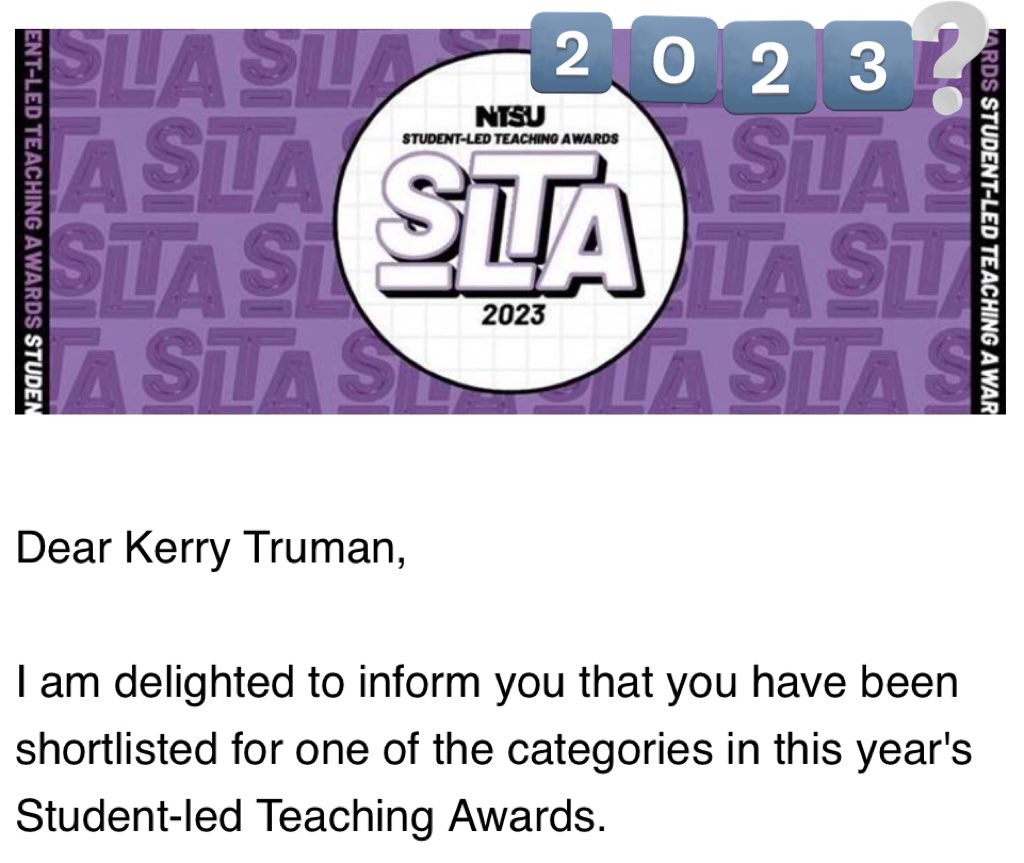 kerry_truman's tweet photo. who knows.. I might be lucky and make it win number four since 2015.. but either way, it is a humbling moment to be nominated by students from within our own fantastic #NTUcommunity.. 💪 #IAmATechnician #TechniciansMakeItHappen #NTUmakers #sharetolearn https://t.co/BDISbKLaHn