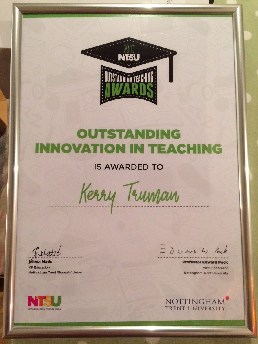 kerry_truman's tweet photo. who knows.. I might be lucky and make it win number four since 2015.. but either way, it is a humbling moment to be nominated by students from within our own fantastic #NTUcommunity.. 💪 #IAmATechnician #TechniciansMakeItHappen #NTUmakers #sharetolearn https://t.co/BDISbKLaHn