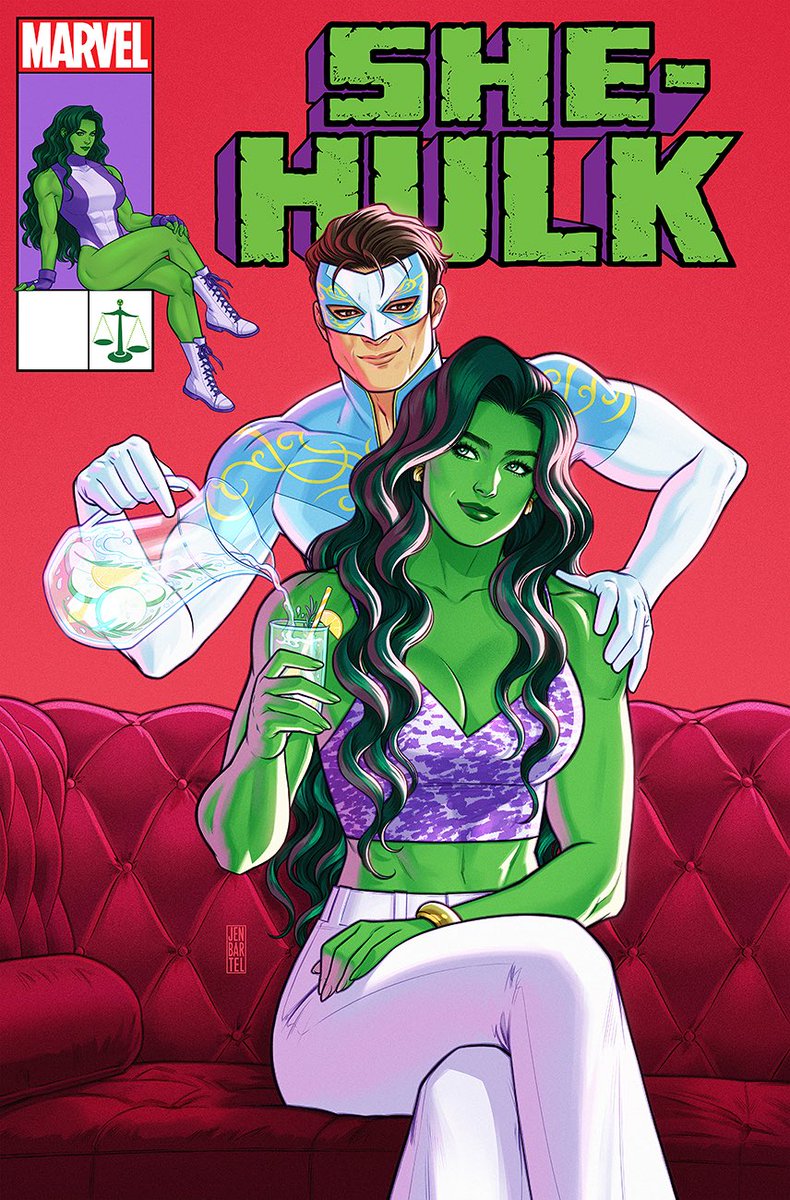 「My She-Hulk #14 cover, introducing The S」|Jen Bartelのイラスト