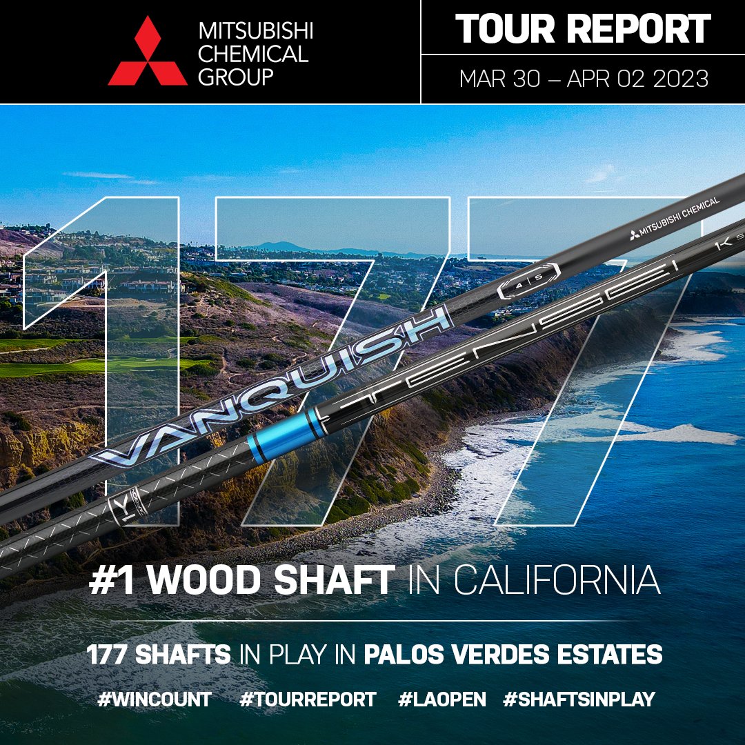 MitsubishiGolf's tweet photo. Tour Report for MAR 30–APR 02, 2023 from Palos Verdes Estates, California.
#1 Wood Shaft in Play with 177 Total Wood Shafts in Play.
#ShaftsInPlay #PalosVerdesEstates #California #TourReport #WinCount #WITB https://t.co/1HlmWtcYlc