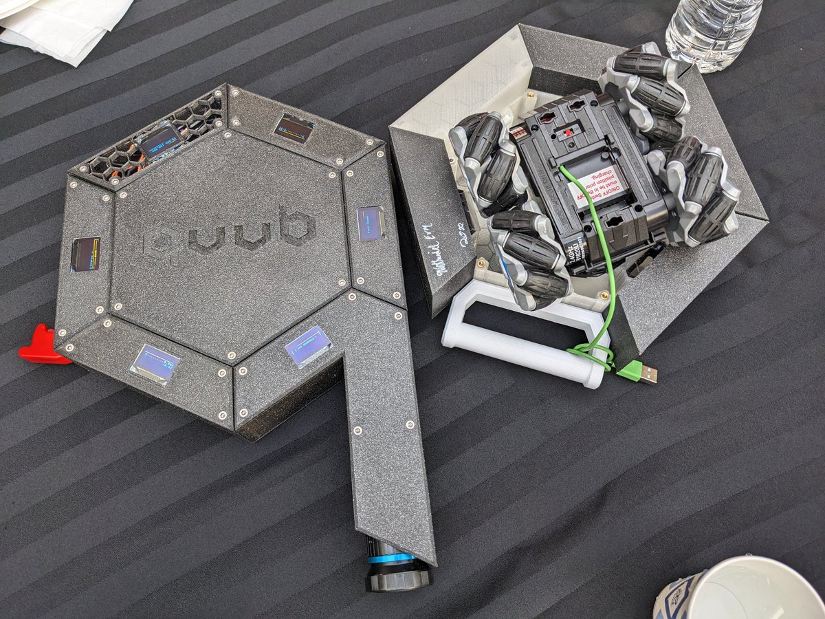Nick_elzer's tweet image. So excited to finally announce the open source release of SpaceHex, the hypermobile, modular development platform. 

Thank you CPOSC for the amazing opportunity of giving my first public talk. I had a blast presenting with @NathanielEvry for @quubspace 

#CPOSC #SpaceHex