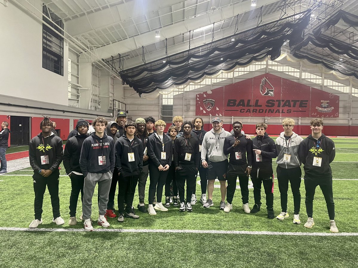 BOOMfootball's tweet photo. Thank you to @CoryConnolly, @coachcobwhite, @BSUCoachNeu, and staff for the amazing hospitality today. Great coaching and facilities! #1AAT 🔴⚪️ https://t.co/OldqCBeJ5r