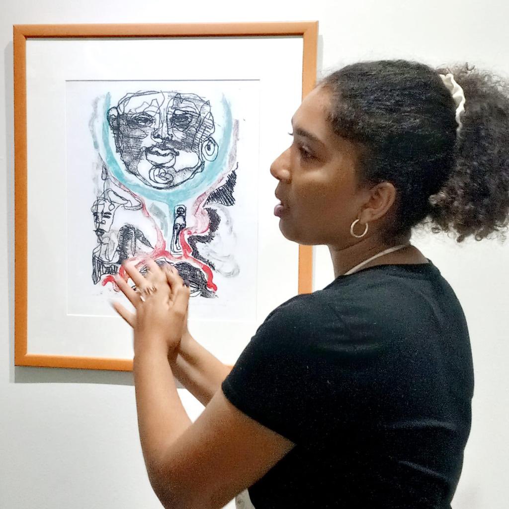 museo_oller's tweet photo. Agradecemos a los artistas Martin Garcia y Clara Garcia por compartir sus conocimientos en el taller demostrativo de grabado , hoy en el Museo De Arte Francisco Oller.
#amigosdebayamon
#BayamónDistritoCultural
#EntretenimientoEnBayamón
#Graba2 https://t.co/2NbXmE4OQS